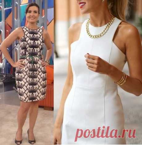 Vestido tubinho cava reta | DIY - molde, corte e costura - Marlene Mukai