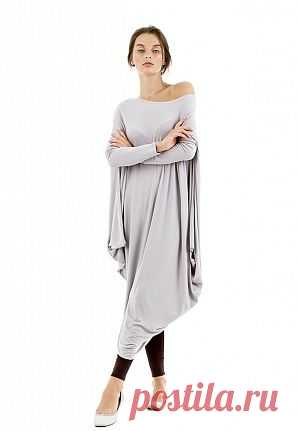 Платье Asymmetric lounge серое