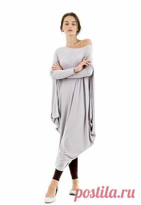 Платье Asymmetric lounge серое