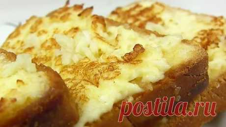 БЫСТРЫЙ ВКУСНЫЙ Завтрак!! ГРЕНКИ с Сыром и яйцом