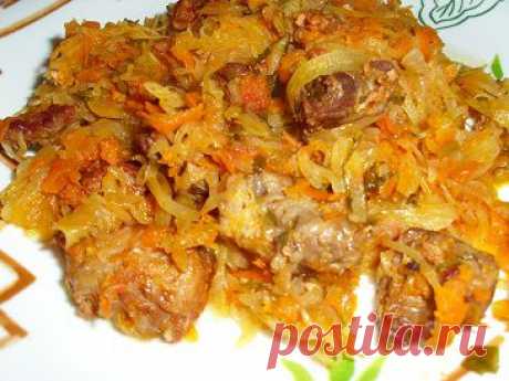 Квашеная капуста тушеная с мясом | Рецепты моей мамы