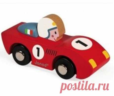Деревянная игрушка Janod Игрушка Машинка гоночная