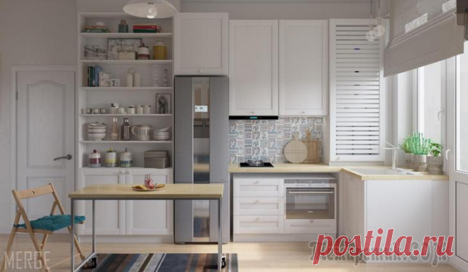 Маленькая квартира в скандинавском стиле 35 м²
