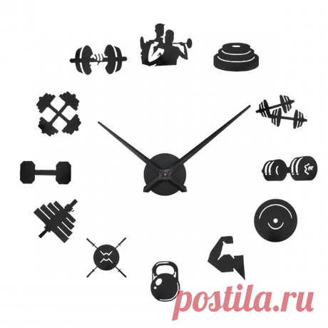 3D Sports DIY Acrylic Wall Clock Modern Frameless Home Living Room Decor - US$14.52