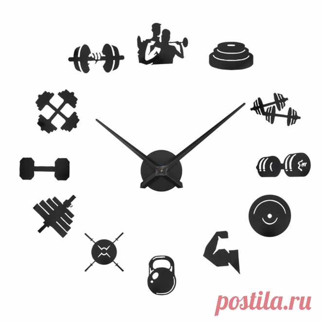 3D Sports DIY Acrylic Wall Clock Modern Frameless Home Living Room Decor - US$14.52