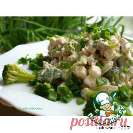 Салат с брокколи, курицей и брынзой - кулинарный рецепт