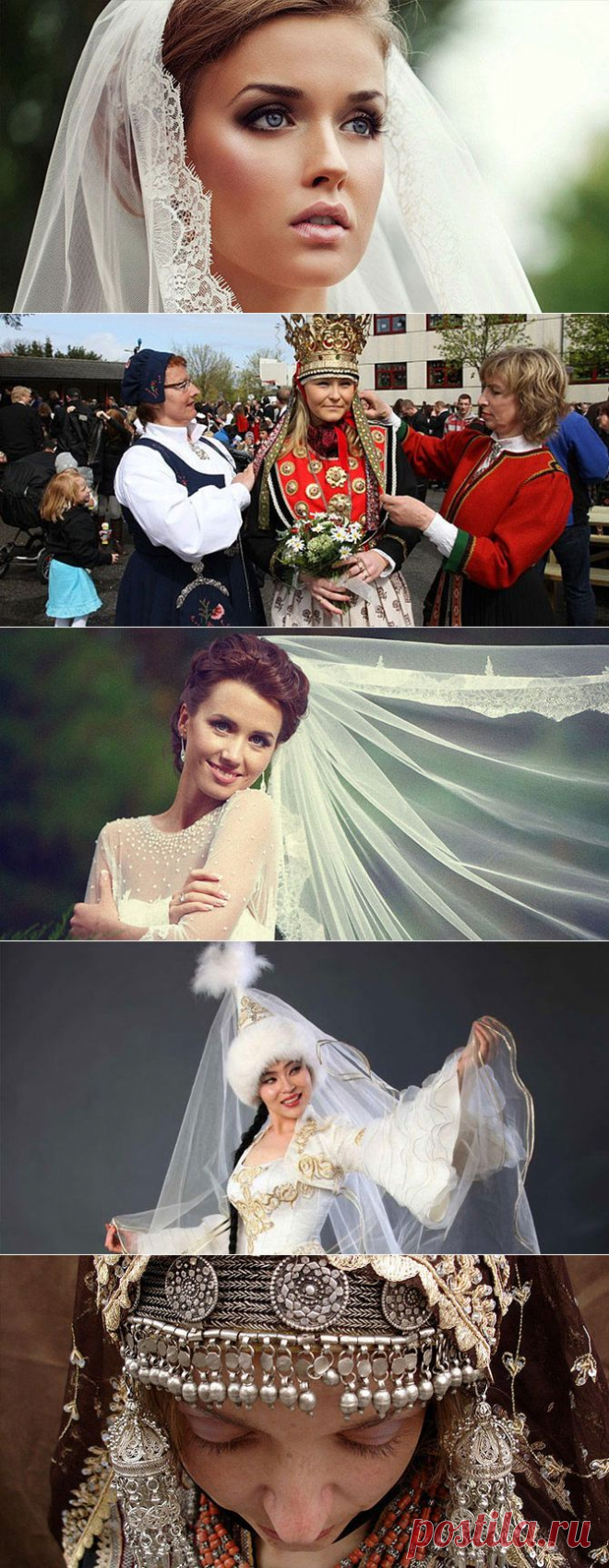 Свадебные наряды невест в мире!