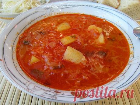 Румынский суп с томатом и рассолом: пошаговый рецепт