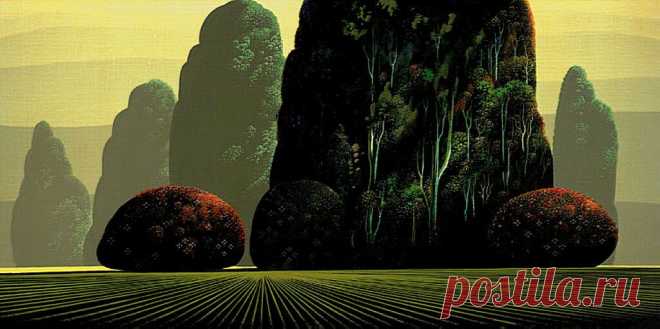 Фантастически красивые пейзажи. Художник Эйвинд Эрл / Eyvind Earle (США, 1916-2000)