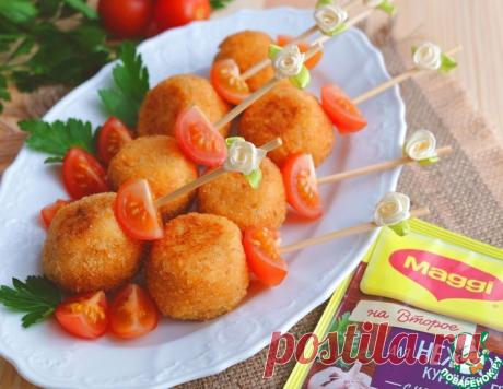 Картофельные шарики с курицей – кулинарный рецепт