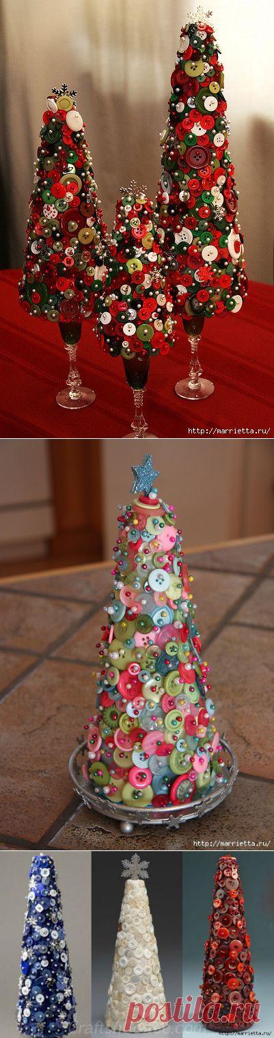 Пуговицы для создания открыток и новогодних поделок