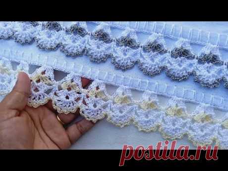 BICO DE CROCHÊ PARA PANO DE PRATO RÁPIDO E FÁCIL