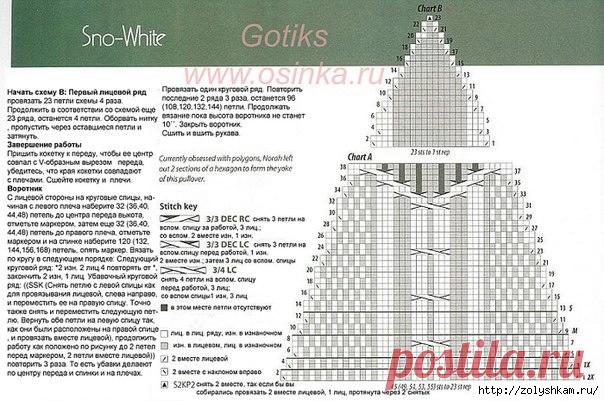 Теплый свитер со вставкой