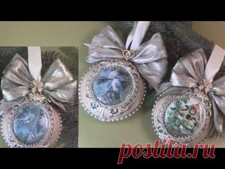 Винтажные, новогодние игрушки своими руками . Vintage Christmas toys with your own hands
