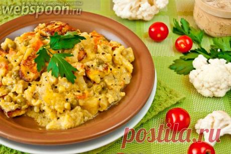Сабджи со сметаной и зеленым горошком | Рецепт сабджи с фото | Овощное рагу на Webspoon.ru
