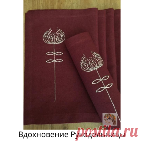 Вышивка светлыми нитками по темной ткани. Красиво! Подборка примеров для вдохновения | ВДОХНОВЕНИЕ РУКОДЕЛЬНИЦЫ | Яндекс Дзен