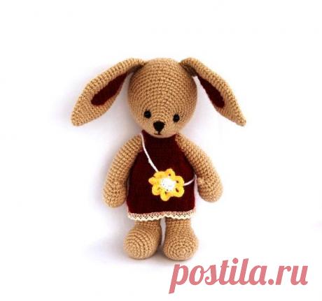 crochet toy bunny amigurumi cute toy stuffed rabbit от crochAndi