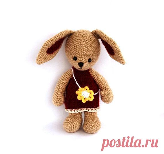 crochet toy bunny amigurumi cute toy stuffed rabbit от crochAndi