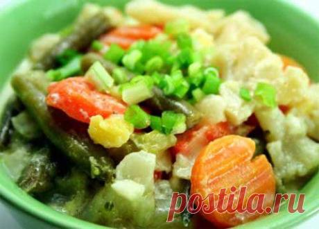 Овощное рагу с цветной капустой | Домашняя кулинария