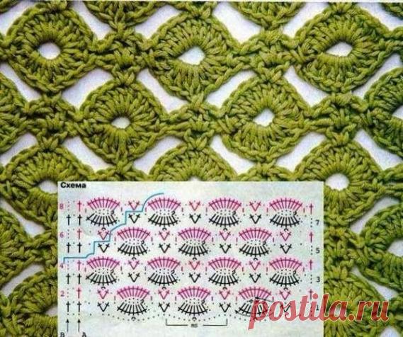 Узоры для вязания крючком - запись пользователя Марина в сообществе Вязание крючком в категории Вязание крючком для начинающих