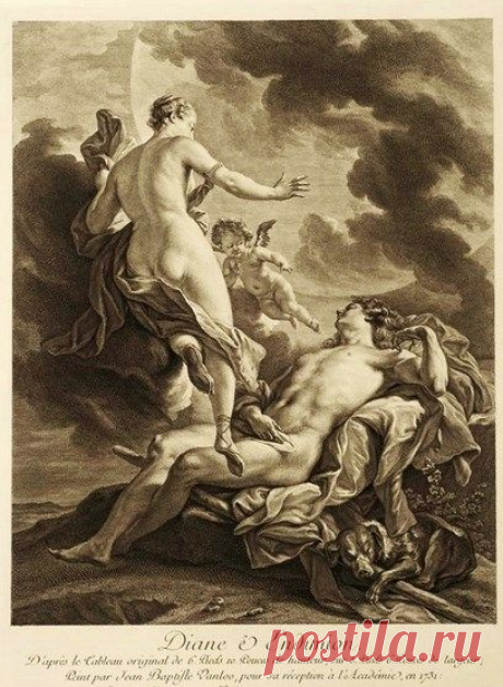 Diana and Endymion - by Jean Baptiste Van Loo, 1731