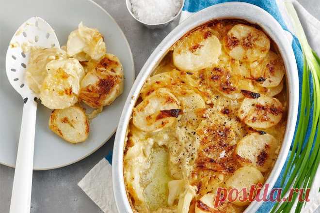 Картошка запеченная в духовке со сметаной рецепт с фото - 1000.menu