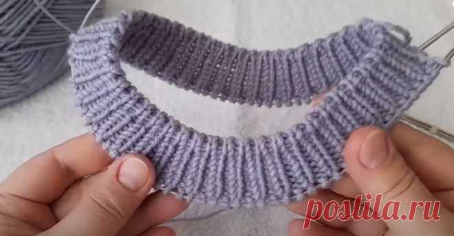 Фабричный край по кругу/ Горловина для джемпера/Для начинающих подробно/Резинка 1*1 (Уроки и МК по ВЯЗАНИЮ) – Журнал Вдохновение Рукодельницы