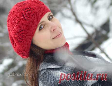Ravelry: рисунок павлиньих глаз Берет Юстины Лорковской