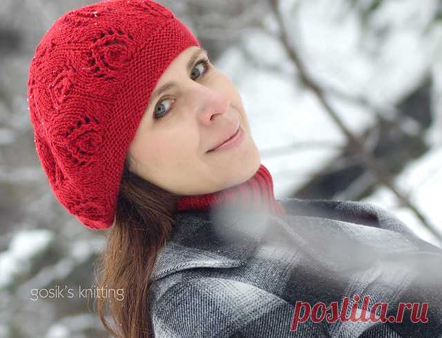 Ravelry: рисунок павлиньих глаз Берет Юстины Лорковской