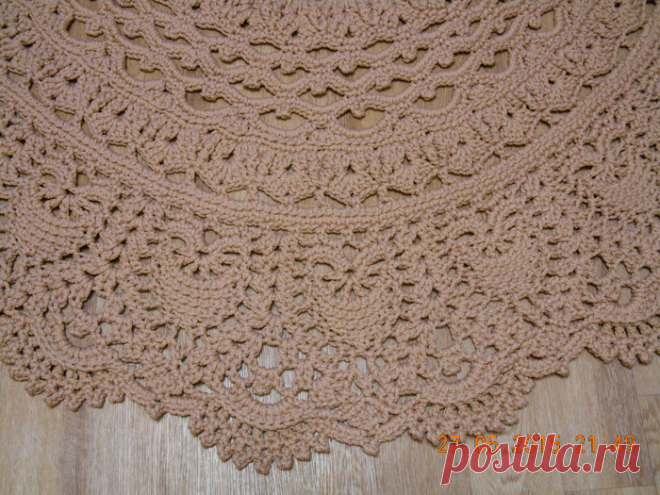 Овальный коврик *Майское чудо* крючком - Crochet - Modnoe Vyazanie