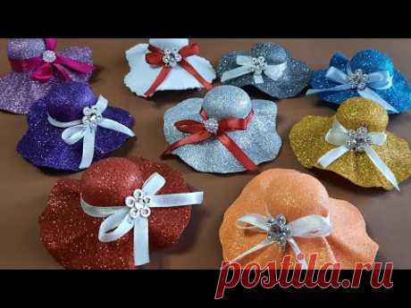 CAPPELLINO GOMMA EVA/SEMPLICE E FACILE/CALAMITA/DECORAZIONE/ACCESSORIO