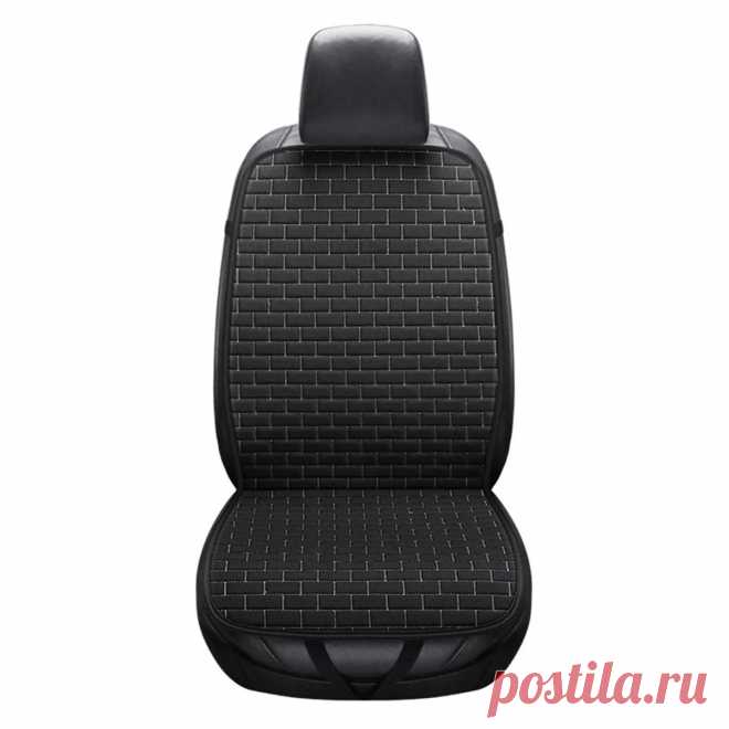 Universal front car seat cushion cover breathable flax protector cushion anti-slip Sale - Banggood.com