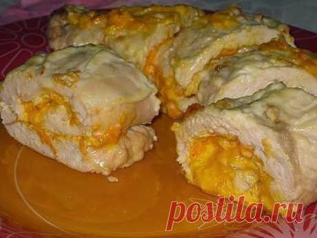 шеф-повар Одноклассники: Рулет куриный с морковью и сыром