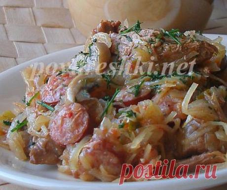 Московская солянка в горшочке - кулинарные... / Разное / солянка мясная с капустой / Pinme.ru / Евгения Рогозина