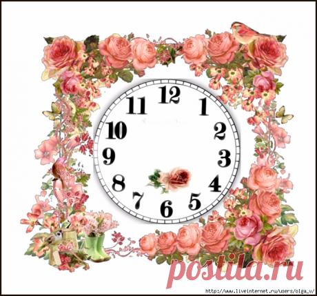 Часики для декупажа.