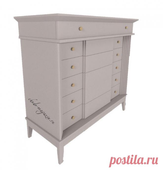 Высокий комод из массива бука Лайквуд Л 11