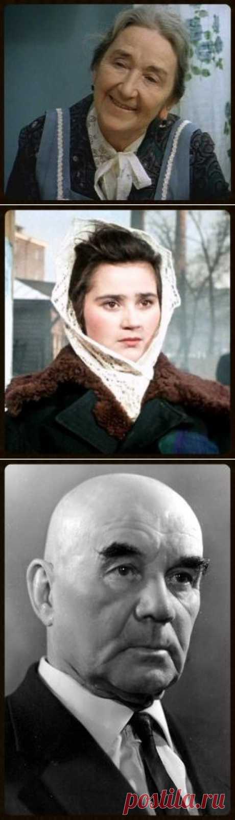 Актриса театра и кино Добржанская Любовь Ивановна  24.12.1905- 03.11.1980; Актриса советского кино Пугачева  Валентина Ивановна  14.05.1935 - 13.04.2008; Актер советского кино Блинников Сергей Капитонович  20.07.1901 - 28.09.1969;
