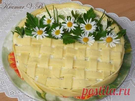 Салат "Цветочная корзина"