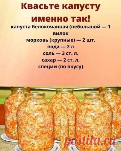 Вкуснее капустки вы ещё не пробовали! Спасибо за лайк... | Интересный контент в группе Вкусные домашние рецепты! 🍲
