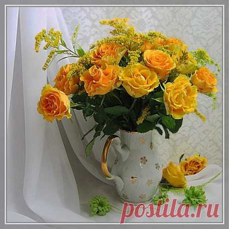 Музыкальная открытка - Эти жёлтые розы )))