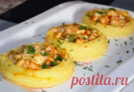 &quot;Картофельные гнезда&quot; с курицей