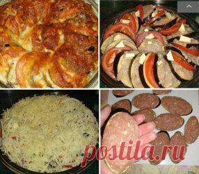 Рататуй с мясом Рататуй с мясом. Ингредиенты: Баклажаны 2 шт.  помидоры 2-3 шт.  фарш куриный 0,5 кг.  лук, чеснок.  сыр твердый 100гр.  сливочное масло 50г. Приготовление: В фарш добавляем измельченный лук и чеснок, солим, перчим и хорошенько перемешиваем(как на котлеты).  Помидоры режем кружочками.  Баклажаны режем кружочками и жарим на антипригарной сковородке без масла, таким образом они не жарятся, а пекутся.  Когда баклажаны немного остынут, чтобы было комфортно рукам, наносим на них фарш.