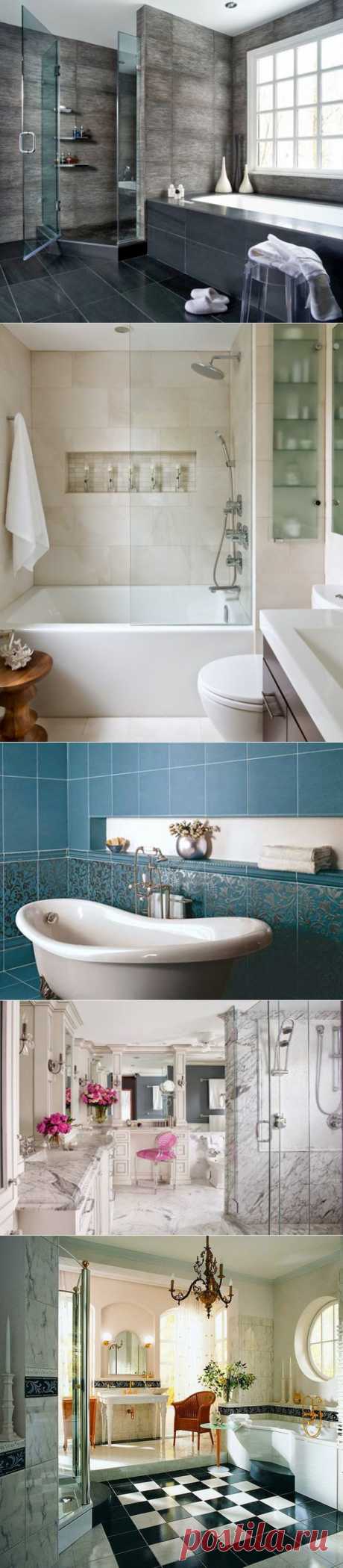 Отделка ванной комнаты: от плитки до обоев | Наш уютный дом