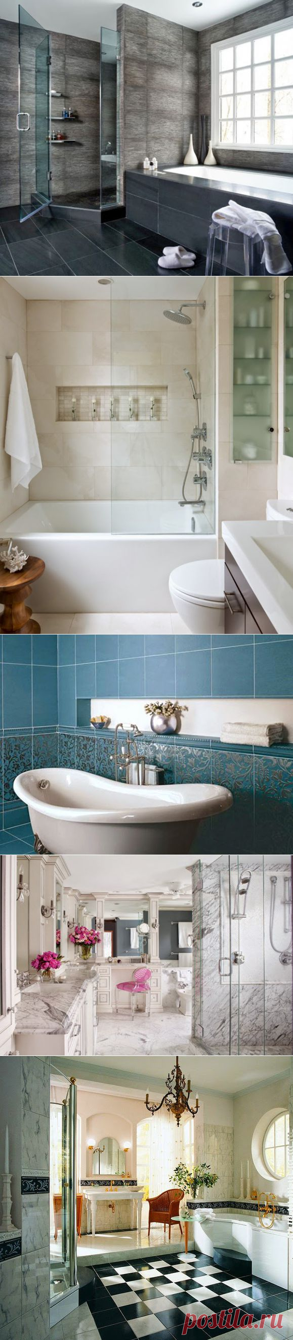 Отделка ванной комнаты: от плитки до обоев | Наш уютный дом