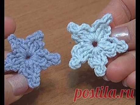 ▶ Вязание Цветов Урок 1 Вязание крючком Цветка из пяти лепестков - YouTube