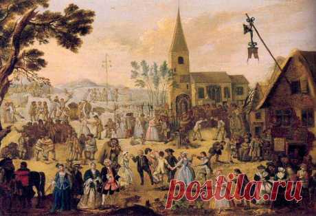 "МАЙСКИЙ ДЕНЬ"-ХУДОЖНИК ДЖОЗЕФ НОЛЛЕКЕНС (1737-1823 гг жизни)