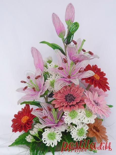 Композиция &quot;Моё настроение&quot; | biser.info - всё о бисере и бисерном творчестве