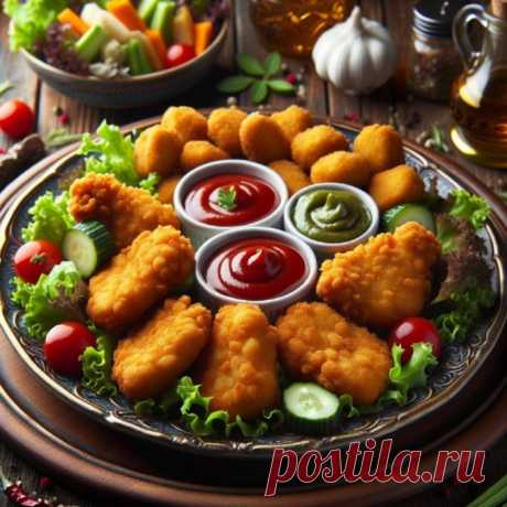 Наггетсы&amp;#x1f425; — Пошаговый рецепт приготовления 2024 | Простые и вкусные домашние рецепты
