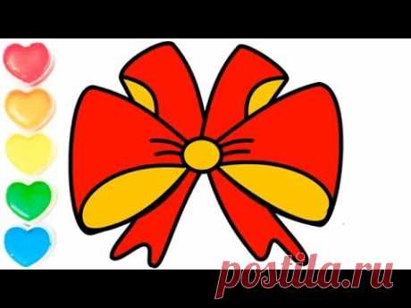 Как рисовать бант - How to draw a bow