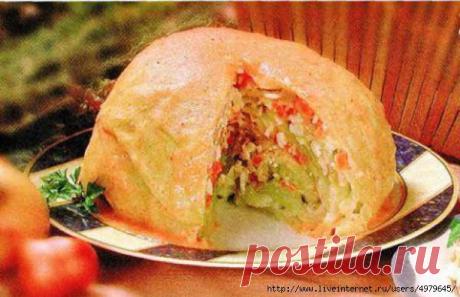 ФАРШИРОВАННЫЙ КОЧАН КАПУСТЫ - НЕОБЫЧНО И ВКУСНО